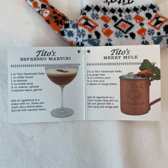 NWT 2021 Tito's Handmade Vodka Ugly Holiday Bottle Sweater - Picture 4 of 5